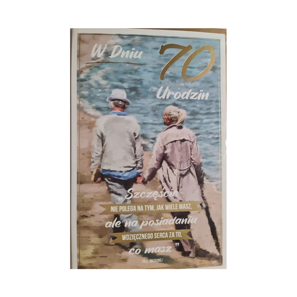 kartka urodzinowa na 70 lat  13 cm *20,5 cm 12789895966