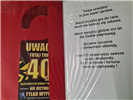 kartka urodzinowa na 40 lat  13 cm *20,5 cm  12760415720