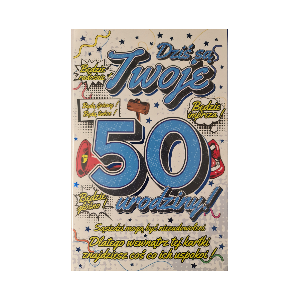 kartka urodzinowa na 50 lat 13cm x 20,5 cm 12760409543