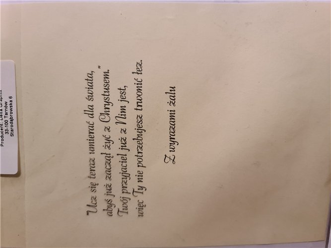 z wyrazami szczerego żalu, kondolencje  11,5 cm *16,4 cm 10241926317 16897829361