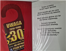 kartka urodzinowa na 30 lat 13 cm *20,4 cm 12760403289