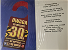 kartka urodzinowa na 30 lat 13 cm *20,4 cm 12760397844