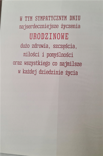 Kartki urodzinowe kartka urodzinowa 12 cm *16,5 cm 12805560089