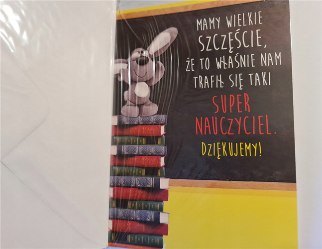 kartki z okazji dnia Nauczyciela, Dzień Nauczyciela 11,7 cm *16,8 cm 16628398125