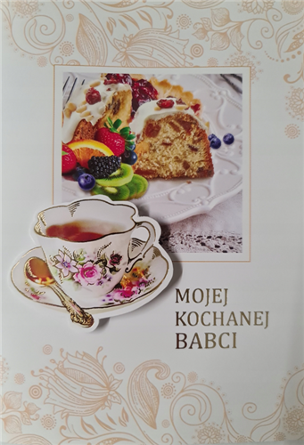 DZIEŃ BABCI kartka karnet NA DZIEŃ BABCI 11,7 cm *16,6 cm  13036873816