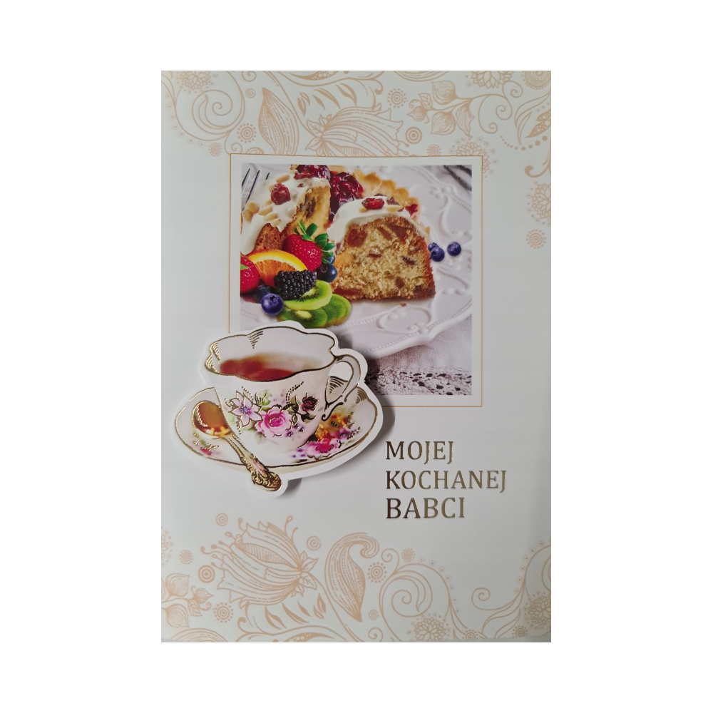DZIEŃ BABCI kartka karnet NA DZIEŃ BABCI 11,7 cm *16,6 cm  13036873816