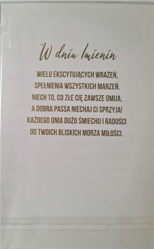 Kartki imieninowe Kartki na imieniny Karnety 13 cm *20,4 cm 13189427168