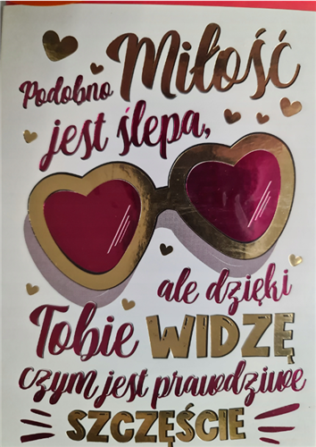 Kartka na Walentynki kartki na dzień zakochanych 11,9 cm *16,2 cm 16897885850