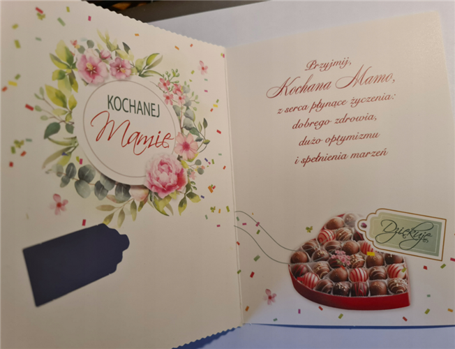 kartki na dzień Mamy, Kartki na Dzień Matki 11,7 cm *16,5 cm 16897829886