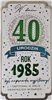 kartka urodzinowa na 40 lat czterdziestkę  11,3 cm *21,5 cm 16897829204