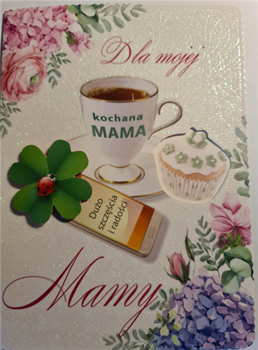 kartki na dzień Mamy, Kartki na Dzień Matki 11,7 cm *16,5 cm 16897829952