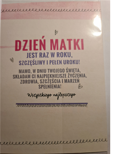 kartki na dzień Mamy, Kartki na Dzień Matki  11,7 cm *16,5 cm 16897829994