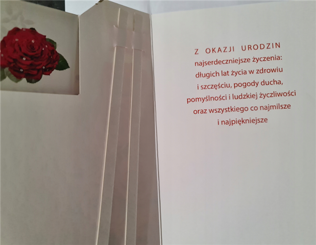 Kartki urodzinowe z wymienną cyfrą 11,5 cm *16,5 cm 16897830858