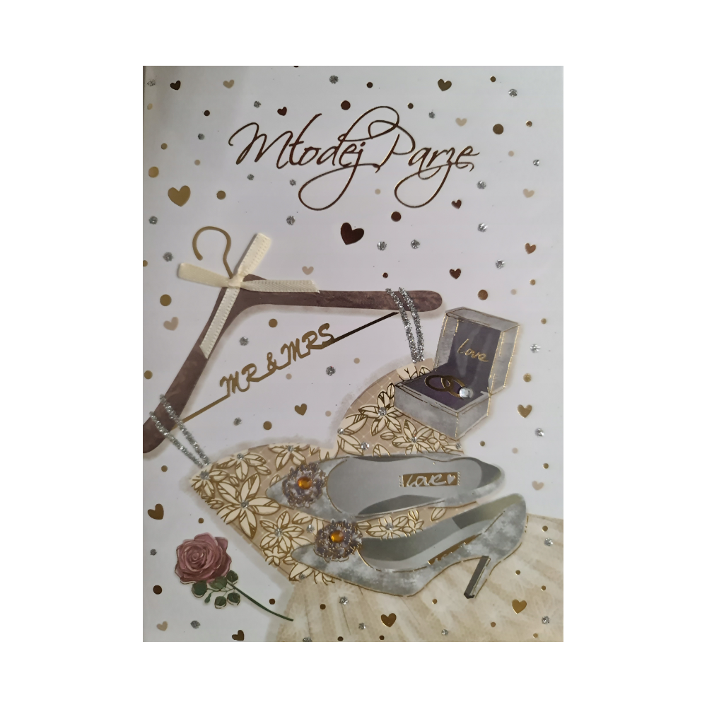 pamiątka na ślub, kartka na ślub 12,7 cm *17,8 cm 13189890756