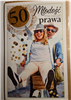 kartka urodzinowa na 50 lat 13cm x 20,5 cm 16897830122