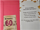 kartka urodzinowa na 60 lat sześćdziesiąte urodziny 13 cm *20,4 cm 13342574325