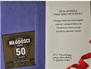 kartka urodzinowa na 50 lat 13cm x 20,5 cm 13342572524