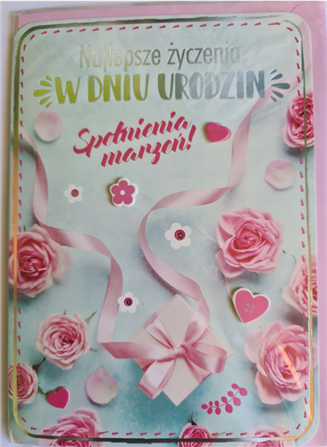 Kartki urodzinowe kartka urodzinowa WESOŁE Zabawna 12,7 cm *17,9 cm  16897829378