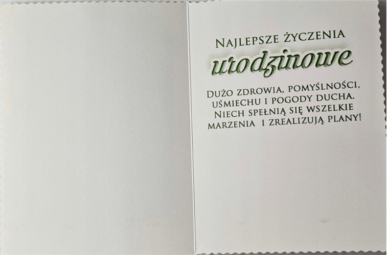 Kartki urodzinowe kartka urodzinowa  12 cm *16,5 cm 13540391343