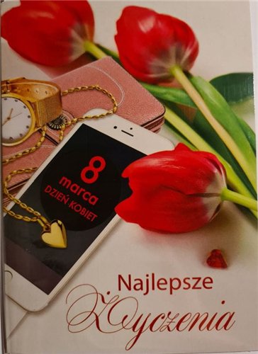 kartki z okazji dnia Kobiet, 8 Marca  11,7 cm *16,8 cm 17220386280