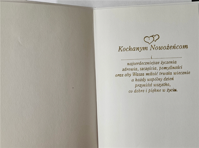 pamiątka na ślub, kartka na ślub, pocztówka ślubna  13,2 cm *18,5 cm  13540442367
