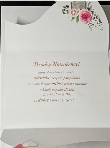 pamiątka na ślub, kartka na ślub, pocztówka ślubna  13,6 cm *18,2 cm 13540459347