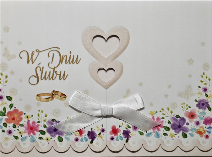 pamiątka na ślub, kartka na ślub, pocztówka ślubna  13,6 cm *18,2 cm 13540463315