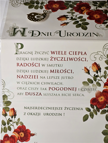 Kartki urodzinowe kartka urodzinowa  11,4 cm *19 cm 17276646496
