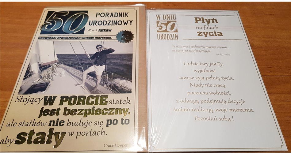 kartka urodzinowa na 50 lat  13cm x 20,5 cm 16897831185
