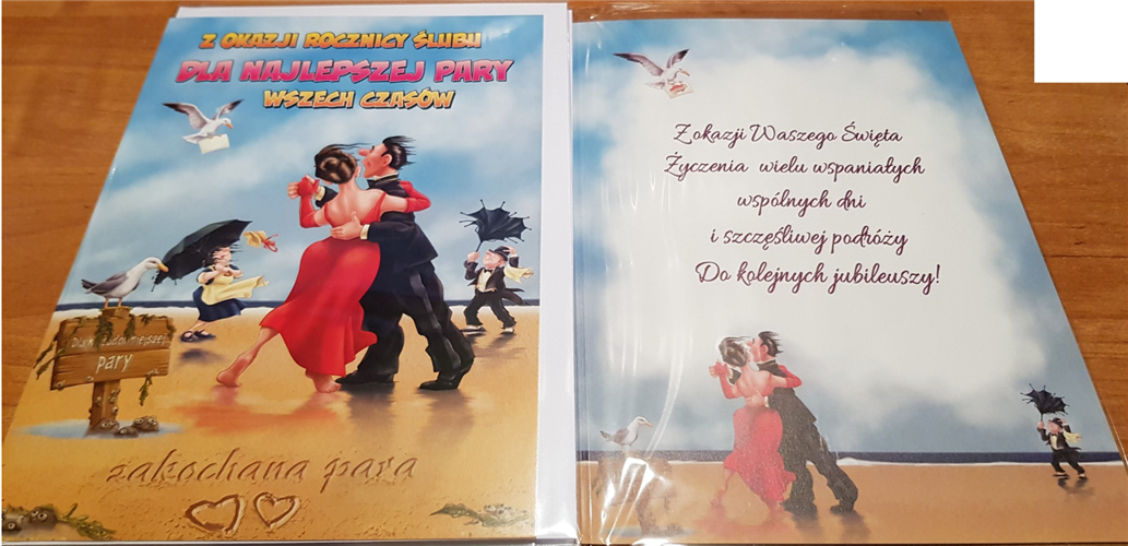 pamiątka na ślub, kartka na ślub, pocztówka ślubna  15,5 cm *22 cm 7364056416