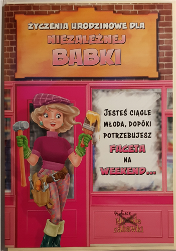 Kartki urodzinowe kartka urodzinowa WESOŁE Zabawna 15,5 cm *22 cm 7364134782