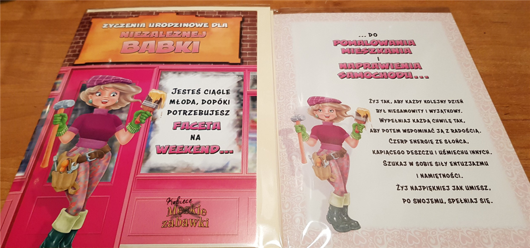 Kartki urodzinowe kartka urodzinowa WESOŁE Zabawna 15,5 cm *22 cm 7364134782