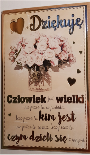 Kartki z okazji podziękowanie, okolicznościowe 13 cm *20,5 cm 7622196150