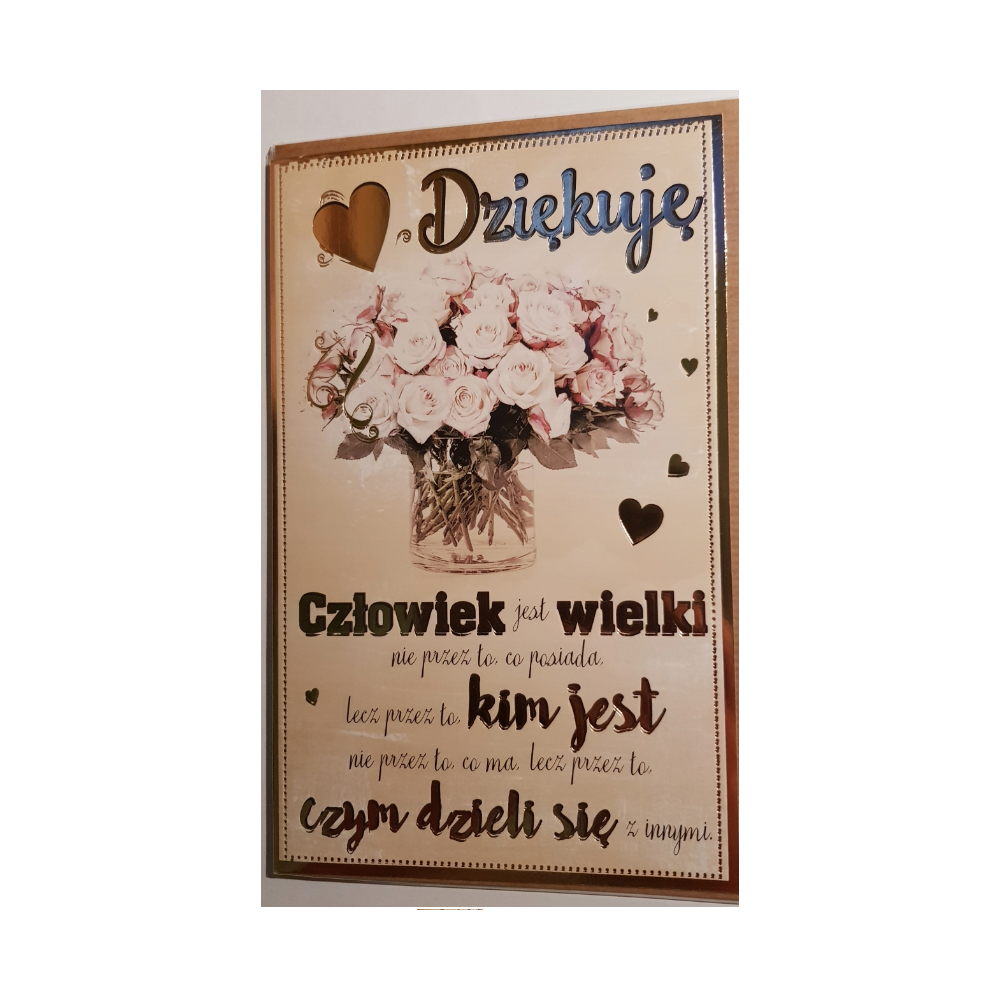 Kartki z okazji podziękowanie, okolicznościowe 13 cm *20,5 cm 7622196150