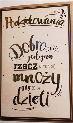 Kartki z okazji podziękowanie, okolicznościowe 13 cm *20,5 cm 7908157340