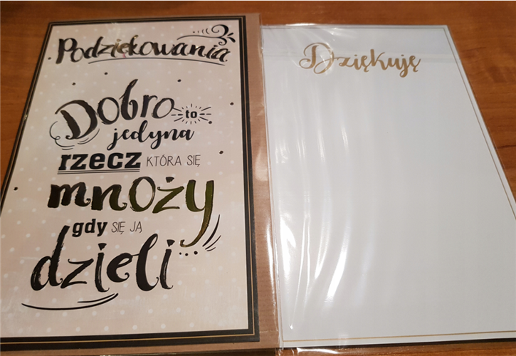 Kartki z okazji podziękowanie, okolicznościowe 13 cm *20,5 cm 7908157340