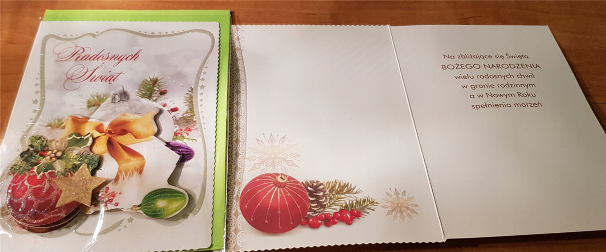 kartki z okazji Bożego Narodzenia Boże Narodzenie 11,5 cm *16,5 cm 8590244089