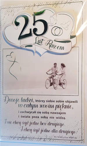 Kartki na rocznicę ślubu z naklejaną cyfrą 13 cm *20,4 cm 7908259948