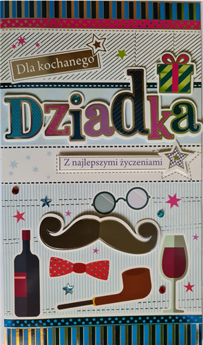 DZIEŃ DZIADKA kartka karnet NA DZIEŃ DZIADKA 17,5 cm *29,7 cm 16897885611