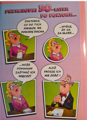 kartka urodzinowa na 50 lat  15,5cm x 22 cm 9526533368