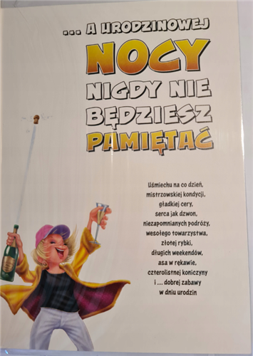 kartka urodzinowa na 40 lat czterdziestkę 15,5 cm *22 cm  9526531307