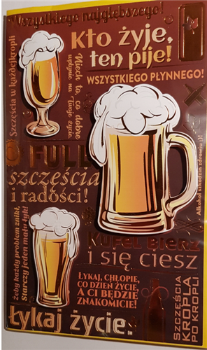 Kartki urodzinowe kartka urodzinowa WESOŁE Zabawna  13 cm *20,4 cm  9046337344