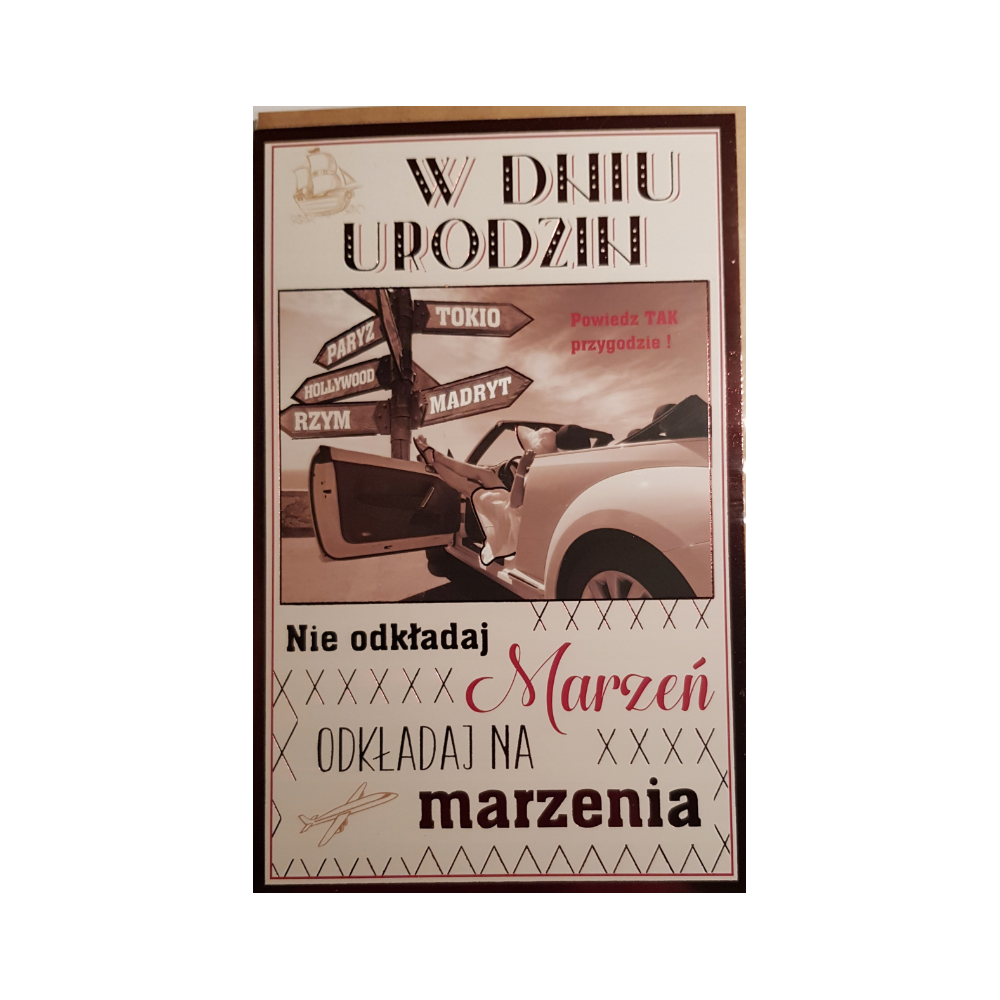 Kartki urodzinowe kartka urodzinowa WESOŁE Zabawna 13 cm *20,4 cm 9046024077