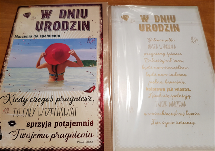 Kartki urodzinowe kartka urodzinowa WESOŁE Zabawna 13 cm *20,4 cm 9046023059