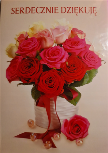 Kartki z okazji podziękowanie, dziękuje 11,7 cm *16,5 cm 8621113078