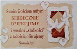 NAKLEJKI NA CIASTO WESELNE 4 szt wym. 8x5cm 12176980315