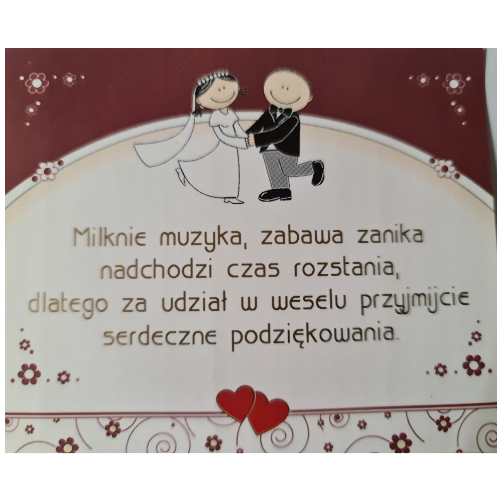 NAKLEJKI NA CIASTO WESELNE 2 szt 9,5x8cm -12176968741