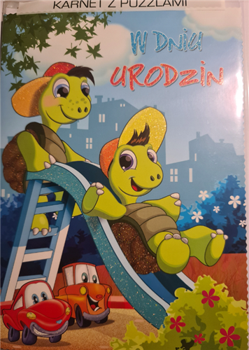 Kartki urodzinowe dla dziecka kartka z puzzlami 14 cm *19 cm 9695795574