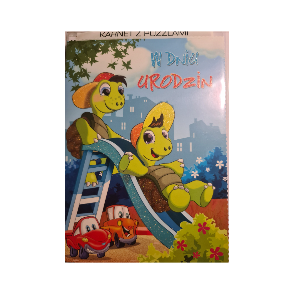 Kartki urodzinowe dla dziecka kartka z puzzlami 14 cm *19 cm 9695795574