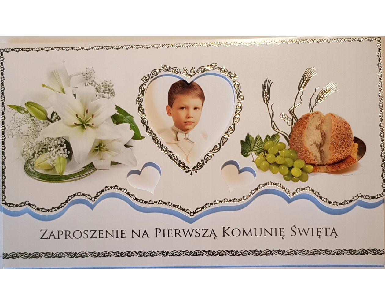 zaproszenia na Komunie Świetą 9,50 cm *16 cm 9017285282
